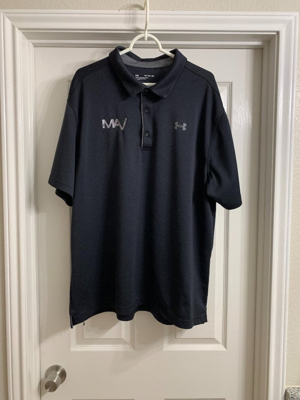 Under Armour Men's Black Polo Shirt, Size 3X
